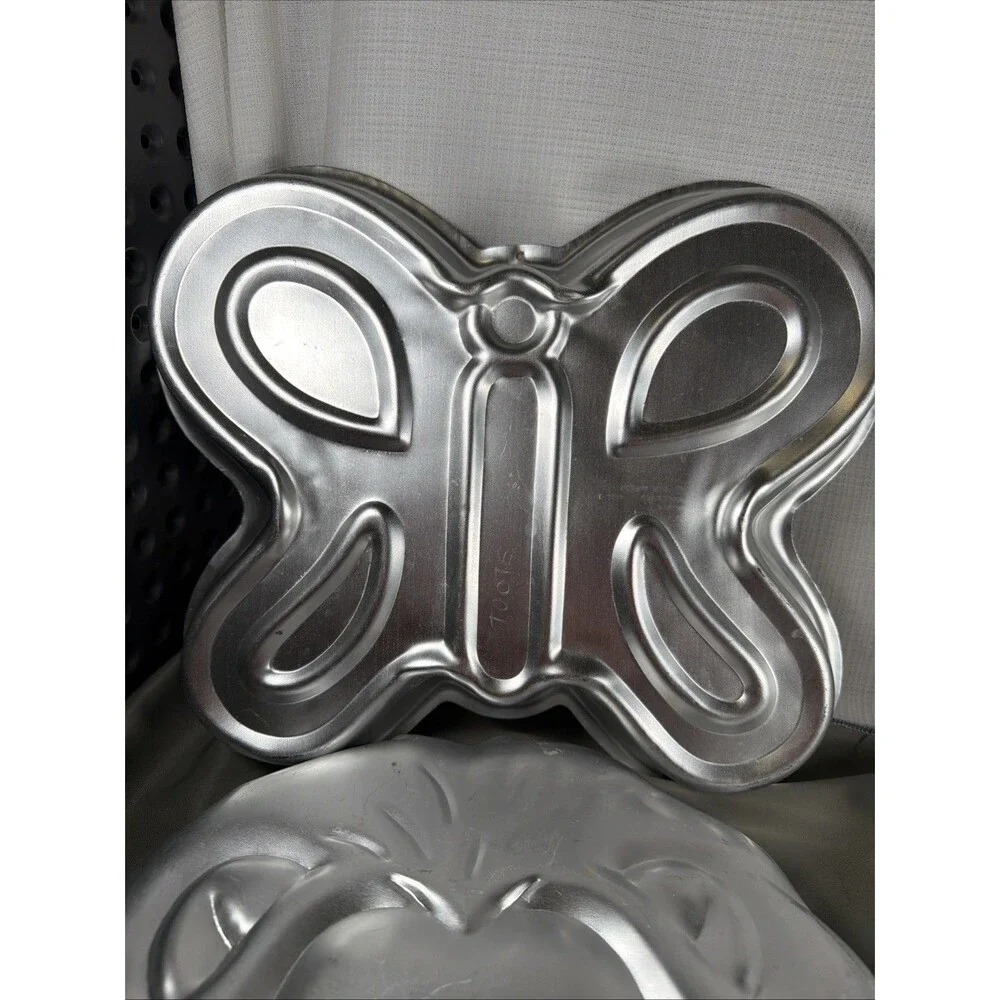 Vtg Wilton Character Cake Pan Lot (Set of 5) Lion, Horse, Bear, Butterfly, Train